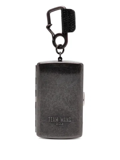 Team Wang Design Metal-container Keyring In Gray