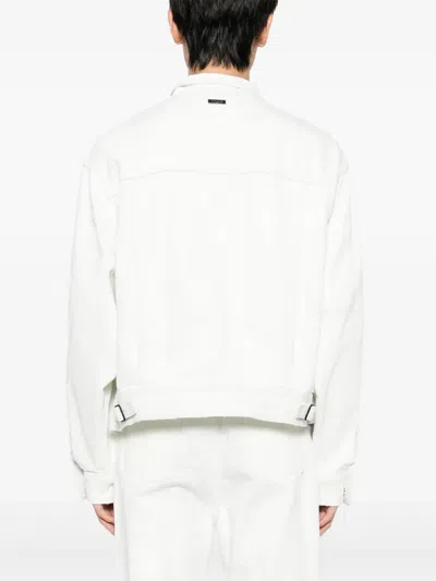 Team Wang Design Acceptance Denim Jacket In White
