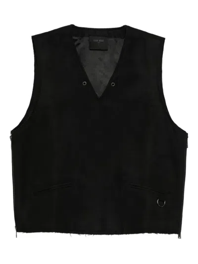 Team Wang Design V-neck Vest In Black