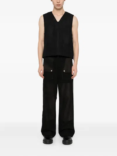 Team Wang Design V-neck Vest In Black