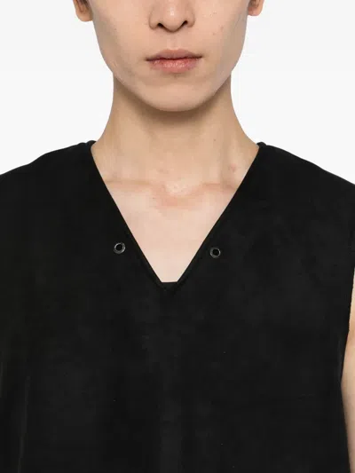 Team Wang Design V-neck Vest In Black
