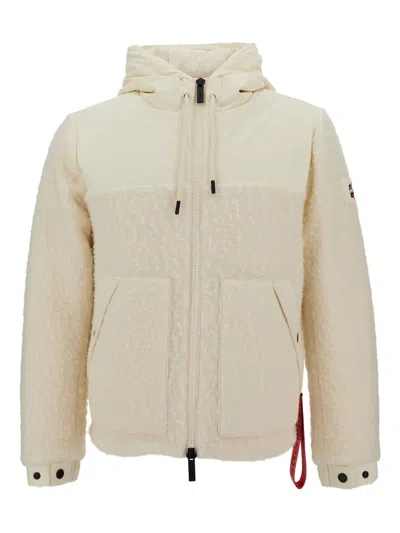 After Label Hooded Puffet Jacket In Neutral