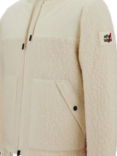 After Label Hooded Puffet Jacket In Neutral