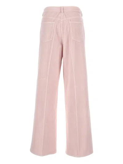 Cellar Door Corduroy Pocket Trousers In Pink