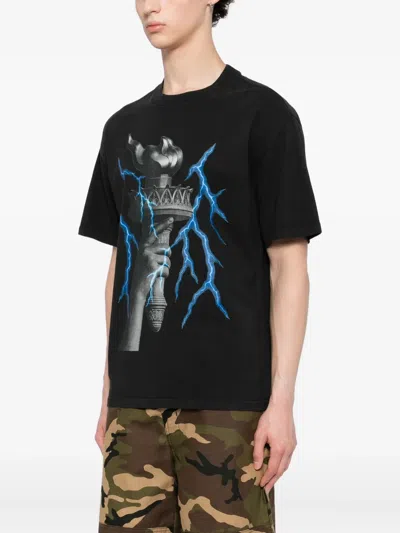 Melt Graphic-print T-shirt In Black