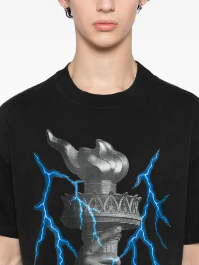 Melt Graphic-print T-shirt In Black