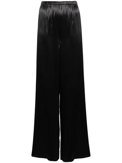 Ferragamo Women Satin Wide Leg Trousers In Multi