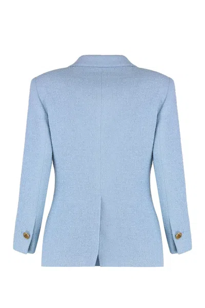 0205 Tagliatore J-debra Single-breasted One Button Jacket In Blue