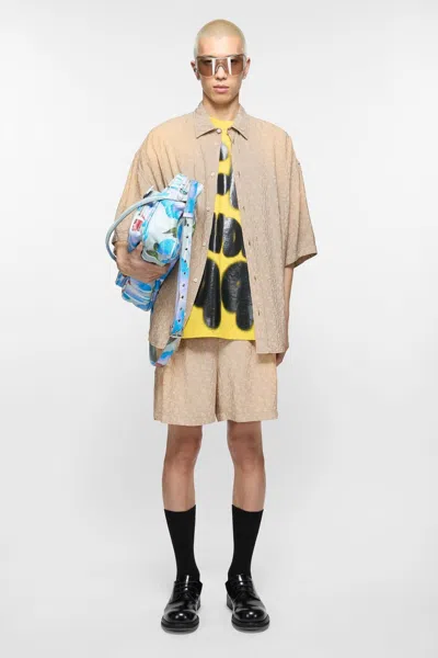 Acne Studios Short In Animal Print