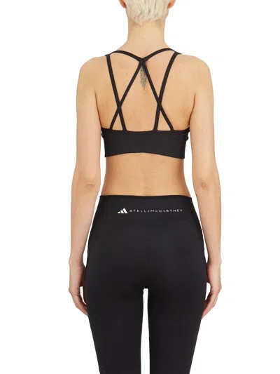 Adidas By Stella Mccartney Top Bra Da Yoga Truestrength In Black