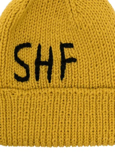 Sky High Farm Universe Handknit Barry Beanie In Yellow