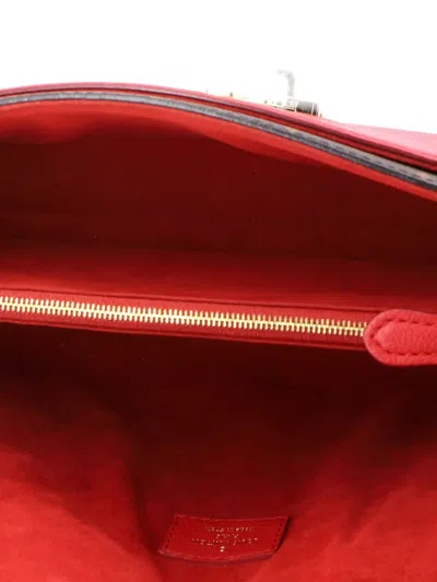 Pre-owned Louis Vuitton Victoire Handbag Monogram Canvas And Leather Shoulder Bag In Brown