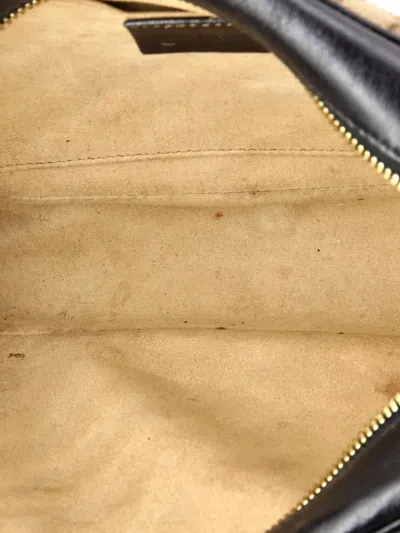 Pre-owned Gucci Gg Marmont Shoulder Bag Diagonal Quilted Gg Canvas With Leather Small Crossbody Bag In Neutral