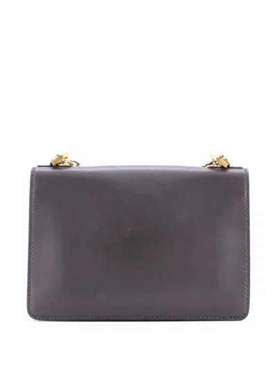 Pre-owned Dior J'a Flap Bag Leather Medium Crossbody Bag In Gray