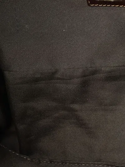 Pre-owned Fendi Vintage Pocket Zucca Canvas Small Shoulder Bag In Neutral