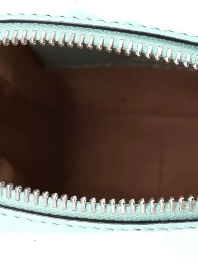 Pre-owned Gucci Gg Marmont Vertical Phone Matelasse Leather Mini Crossbody Bag In Blue