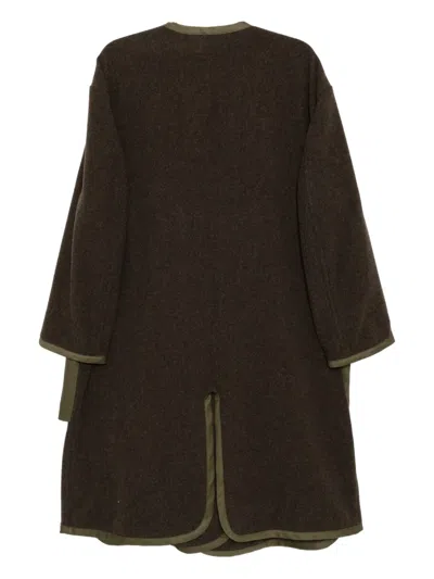 Comme Des Garçons Homme Deux Distressed Coat In Green