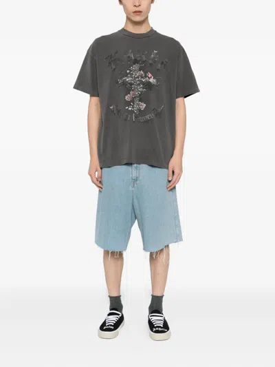 Ksubi Thorned Ekcess T-shirt In Gray