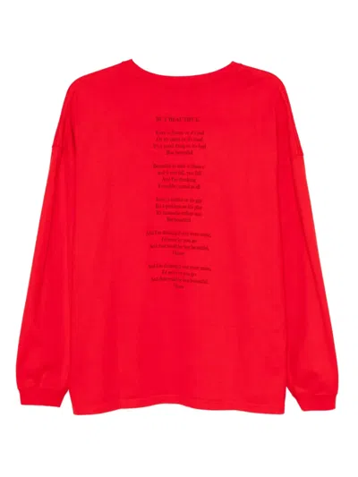 Undercover Logoed T-shirt In Red