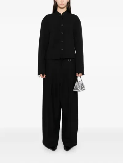 Team Wang Design Acceptance Pleated Trousers In Black