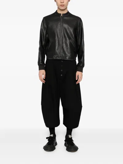 Team Wang Design Acceptance Leather Jacket In Black