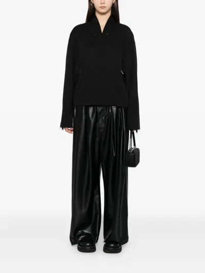 Team Wang Design Wide-leg Trousers In Black