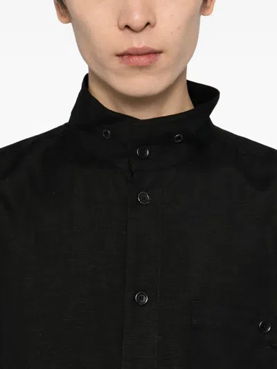 Team Wang Design Draped Acceptance Shirt In Black