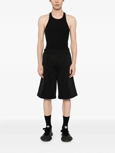 Team Wang Design Raw-edge Tank Top In Black