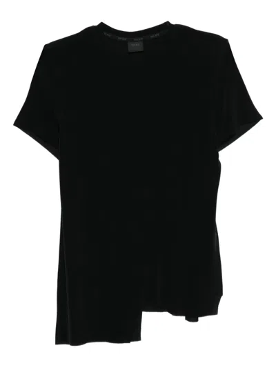 Team Wang Design Raw-edge T-shirt In Black