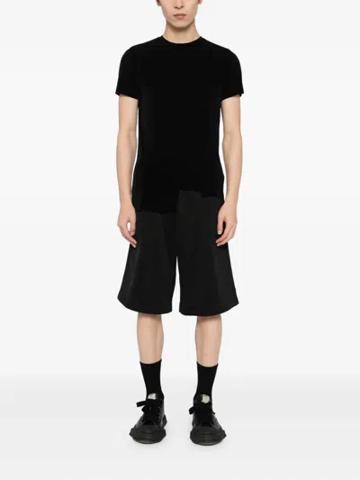 Team Wang Design Raw-edge T-shirt In Black