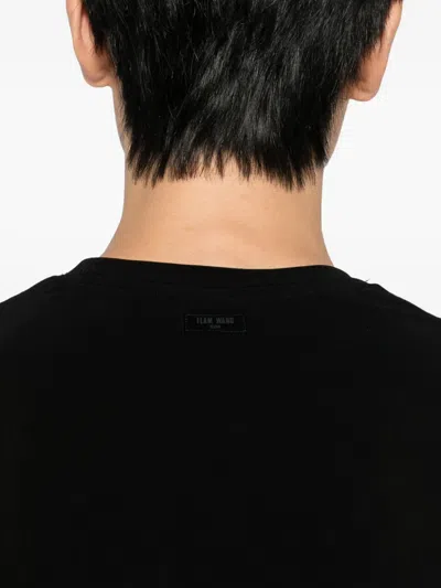 Team Wang Design Raw-edge T-shirt In Black