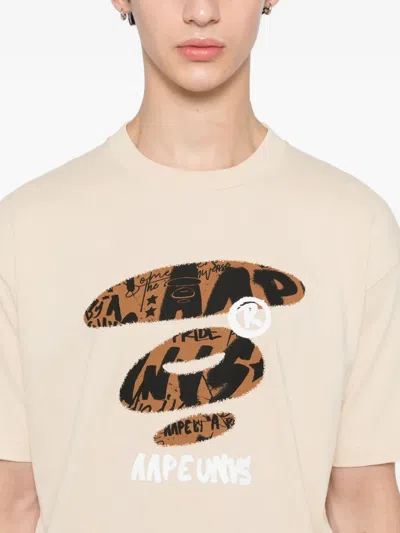 Aape By A Bathing Ape Logo-print T-shirt In Animal Print