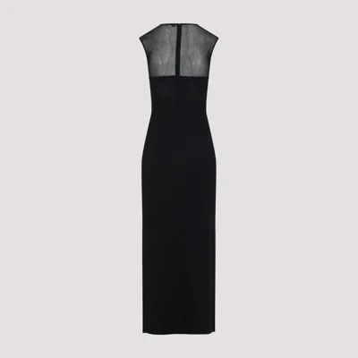 Alaïa Alaia Knit Molded Midi Dress In Black