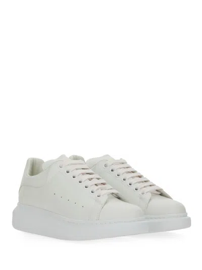 Alexander Mcqueen Leather Oversize Sneakers In White