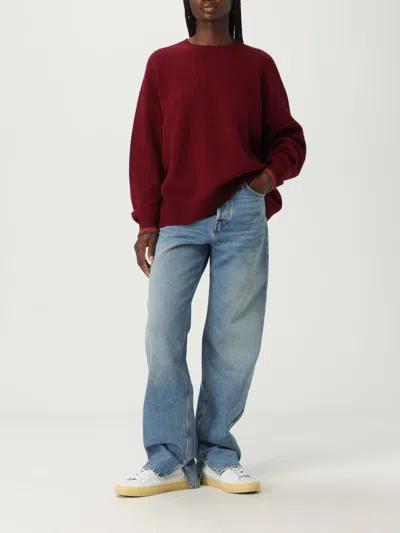 Gucci Jeans Woman Blue In Animal Print