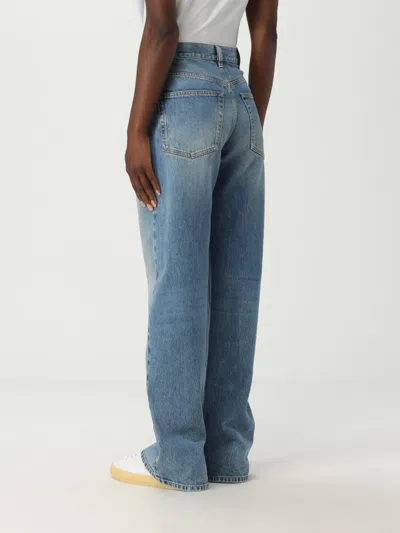 Gucci Jeans Woman Blue In Animal Print