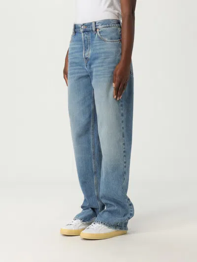 Gucci Jeans Woman Blue In Animal Print