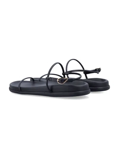 Ancient Greek Sandals Semystra Strappy Flat Sandals In Black