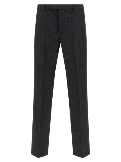 Gucci Grey Wool Pants In Gray