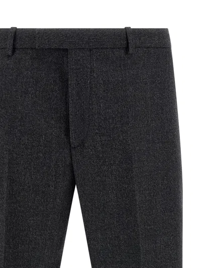 Gucci Grey Wool Pants In Gray