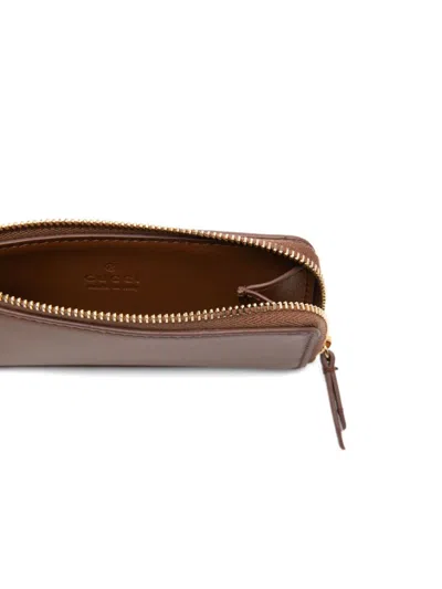 Gucci Women Animation  Porta Carte Credito In Brown