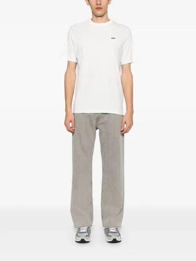 Autry Cotton Crew-neck T-shirt In White