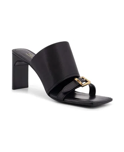 Balenciaga Bel Air Leather Sandals In Black