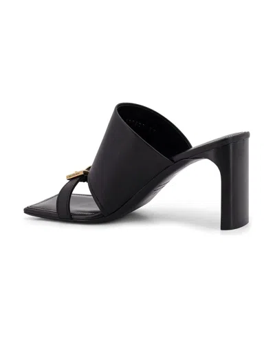 Balenciaga Bel Air Leather Sandals In Black