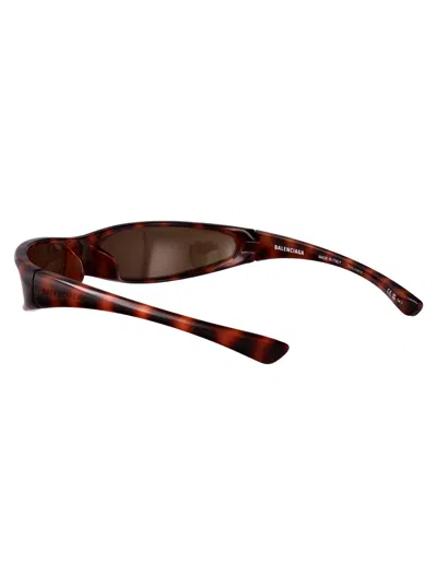 Balenciaga Havana-havana-brown Bio Injection Sunglasses In Multi