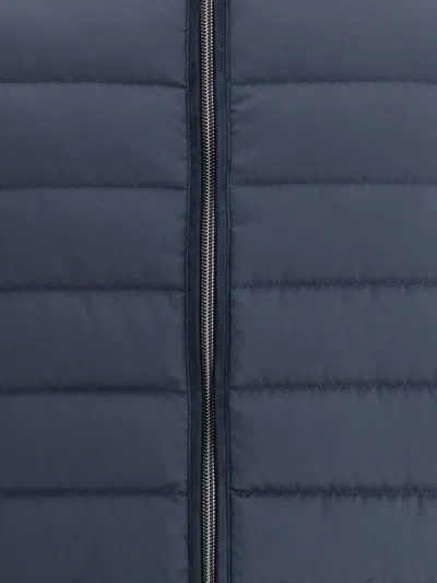 Herno Men Wool Double Layered Jacket In Blue