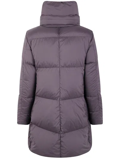 Herno Bottega Veneta Cotton Short Sleeve Sweater In Purple