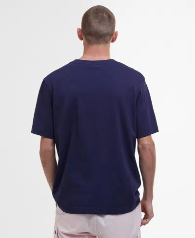 Barbour Camo Ikat T Shirt In Blue