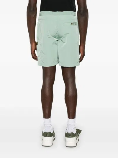 Barbour Raised Logo Shorts In Green