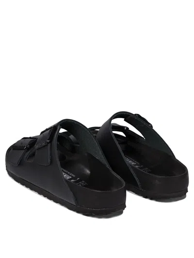 Birkenstock Arizona Exquisite Full-grain Leather Sandals In Black